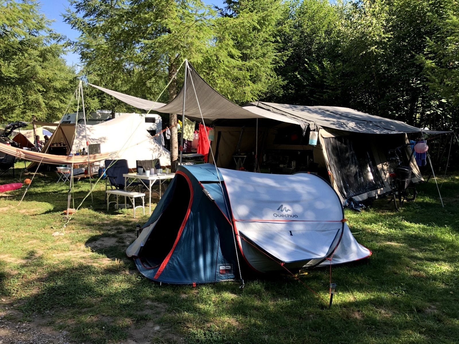 Campooz Fat Freddy II (2018) vouwwagen, Ophalen, Campooz, Tot en met 2, Beige