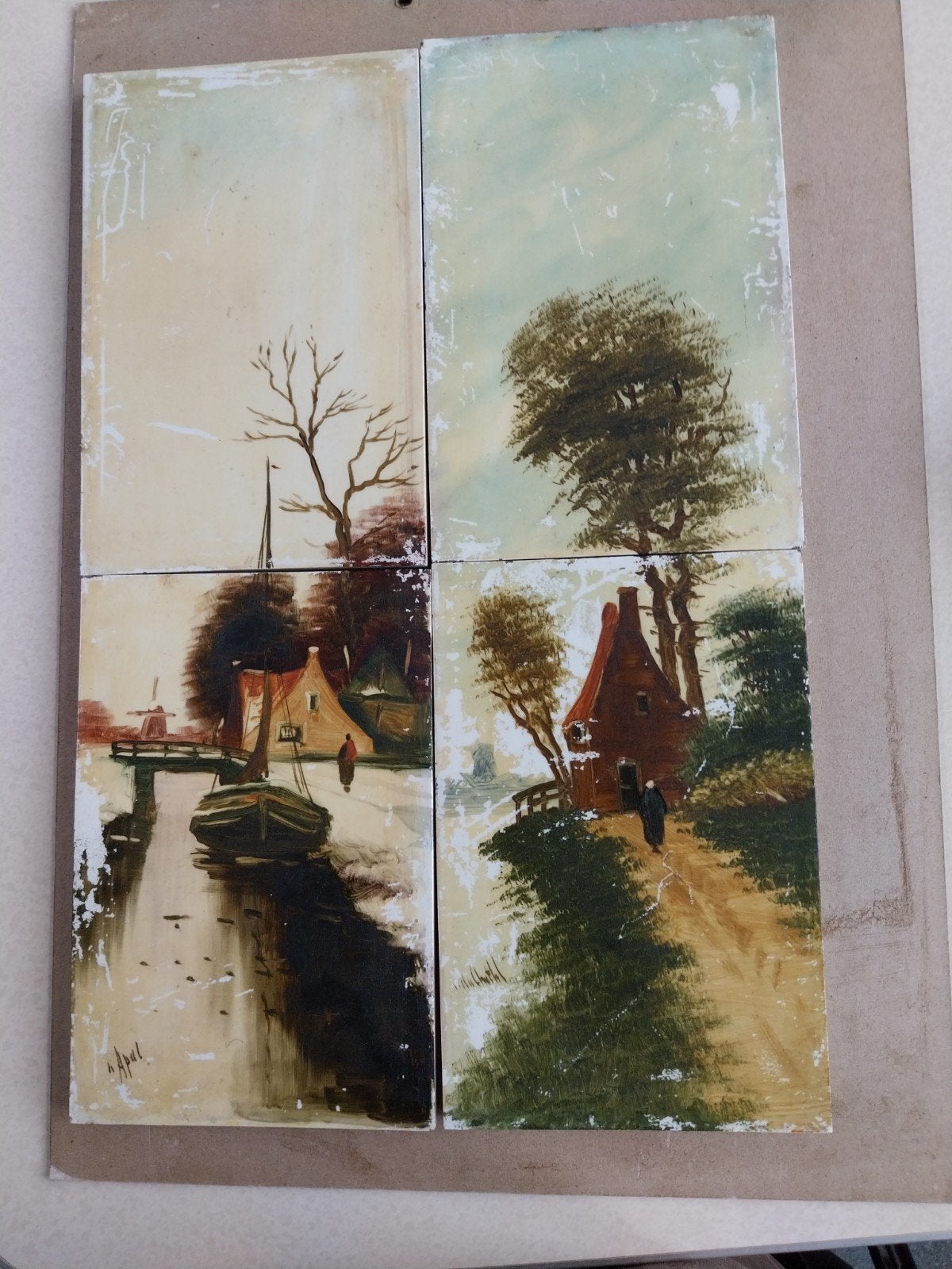 oude tegeltjes n apul, Ophalen