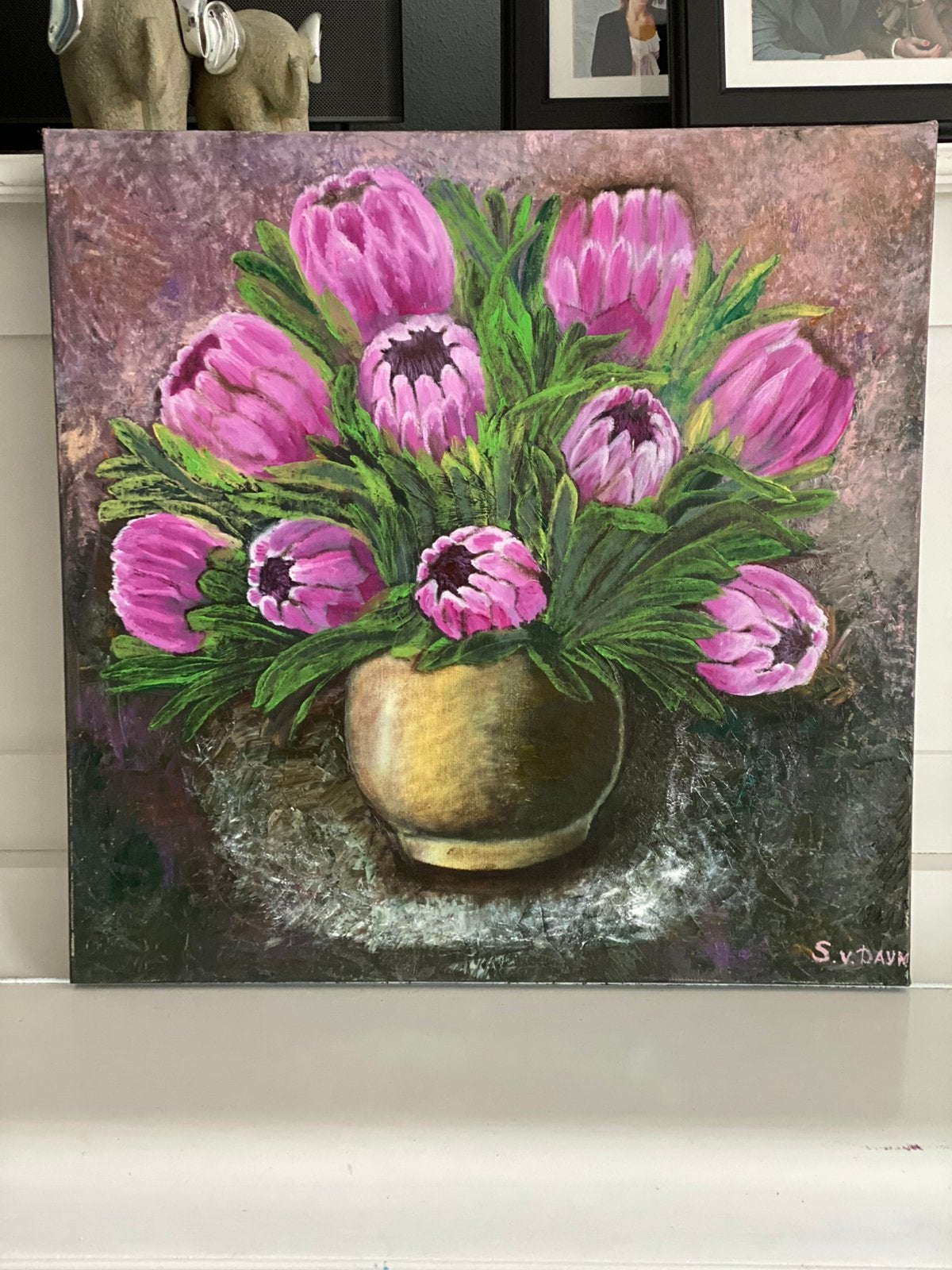 Olieverf schilderij 50X50 cm, Ophalen