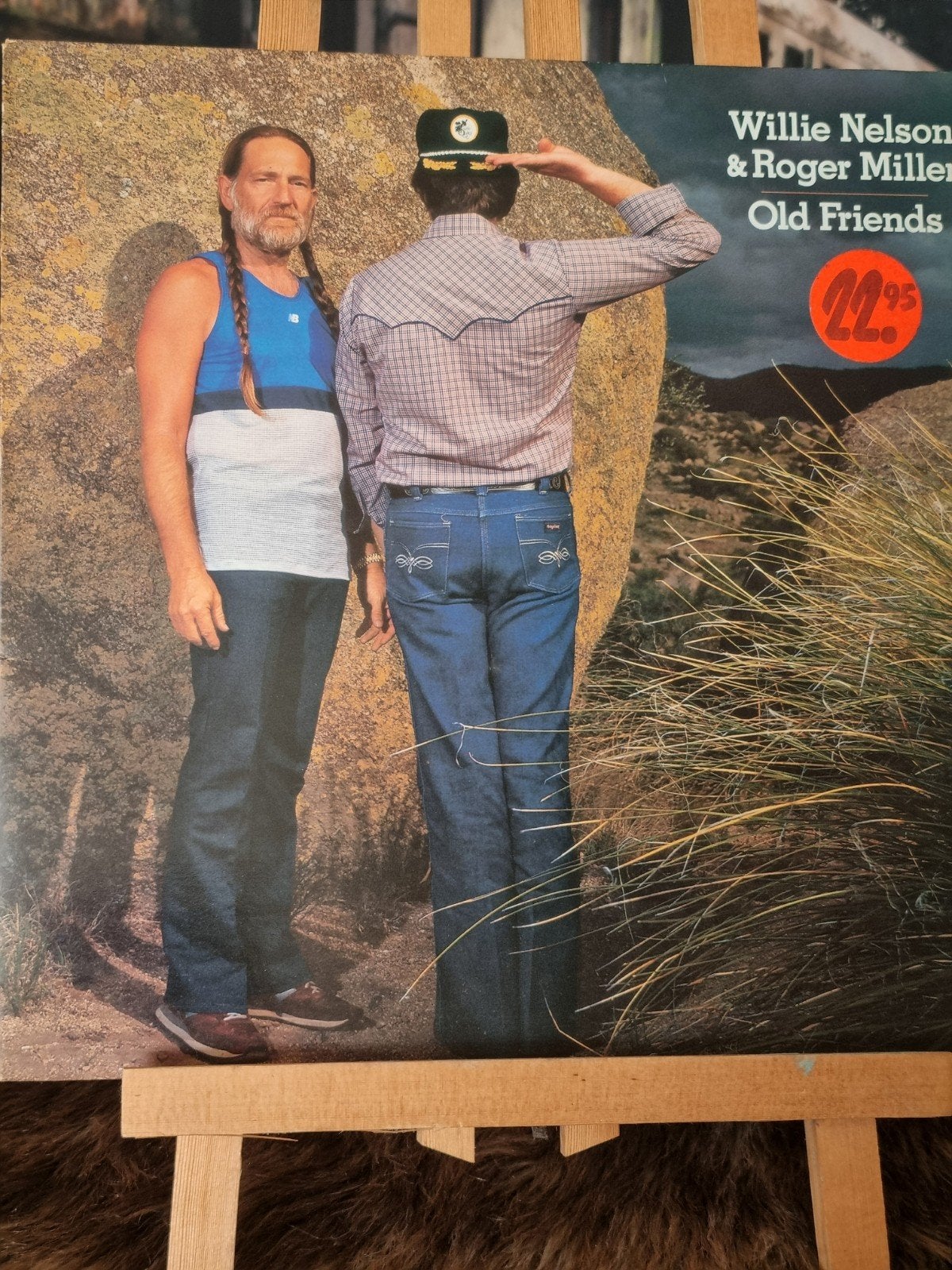Willie Nelson & Roger Miller - Old Friends LP (1982), Cd's en Dvd's, Ophalen of Verzenden, Gebruikt, Country