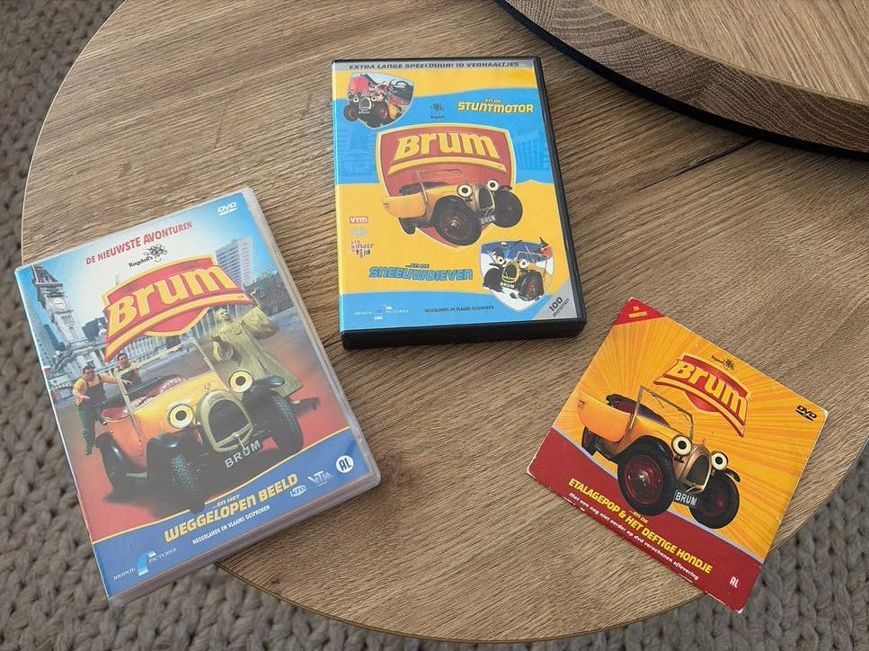 Brum DVD Collectie: De Nieuwste Avonturen, Stuntmotor & Etal, Cd's en Dvd's, Gebruikt, Verzamelbox, Alle leeftijden, Nederlands