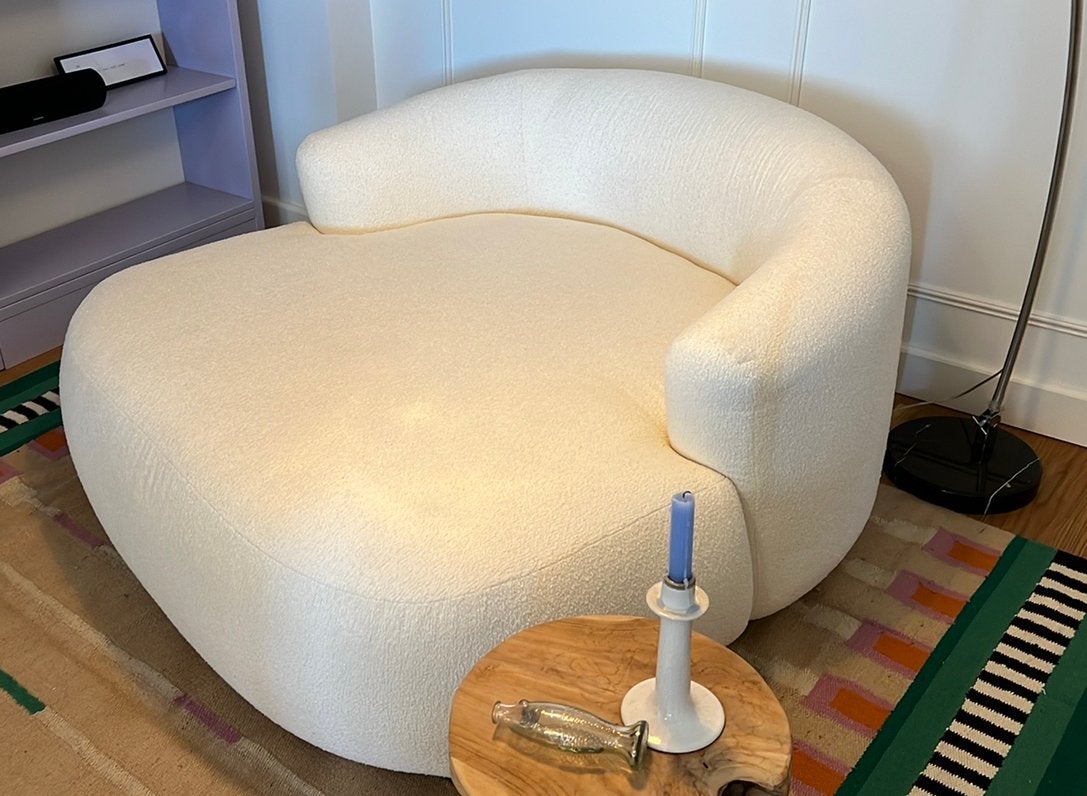 Westwing fauteuil Sofia bank, Ophalen, Eenpersoons, 75 tot 100 cm, Zo goed als nieuw