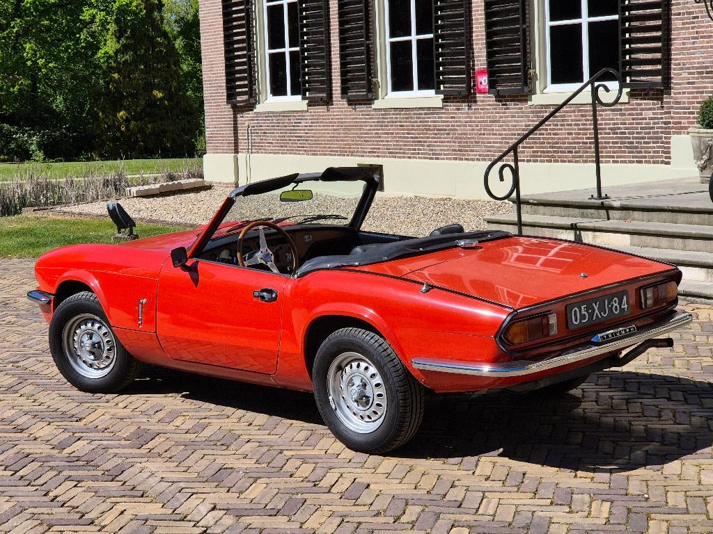 Triumph Spitfire 1.5 TC 1977 Rood, Auto's, Zwart, 4 cilinders, Cabriolet, Origineel Nederlands