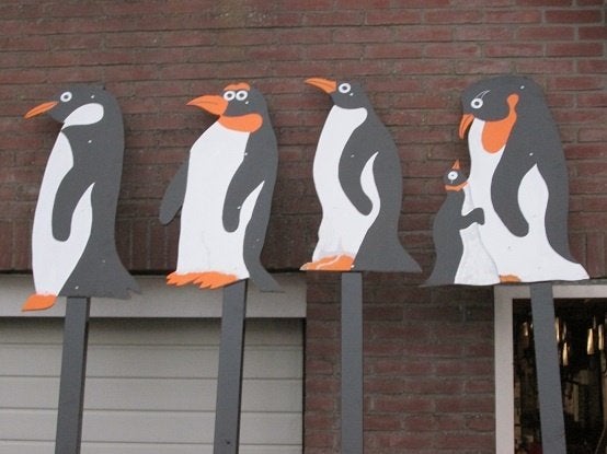 43 feestpalen straatversiering pinguins te huur, Ophalen, Nieuw, Abraham of Sarah