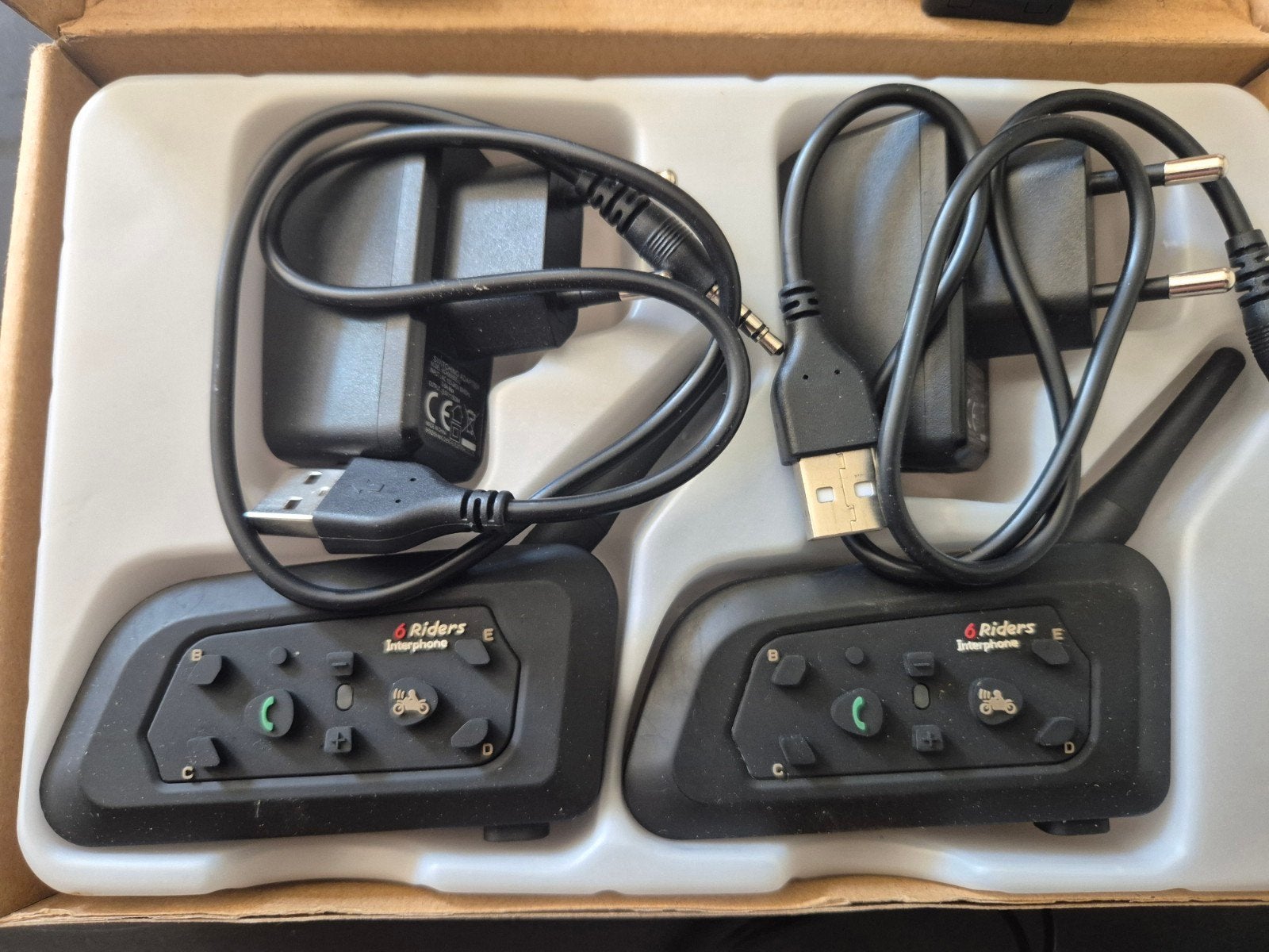 Motorhelm Intercom Set - Riders Interphone, Ophalen, Tweedehands