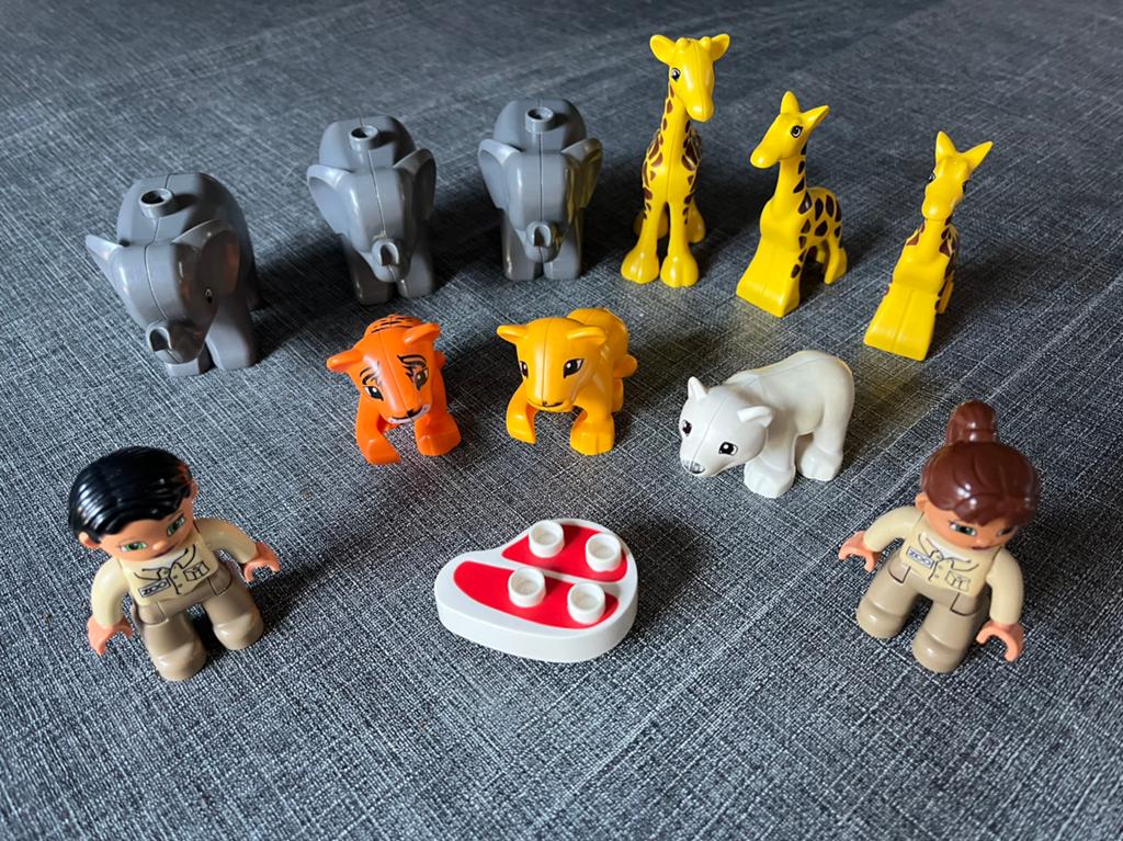 LEGO DUPLO wilde dieren/dierentuindieren met verzorgers, Ophalen of Verzenden, Duplo