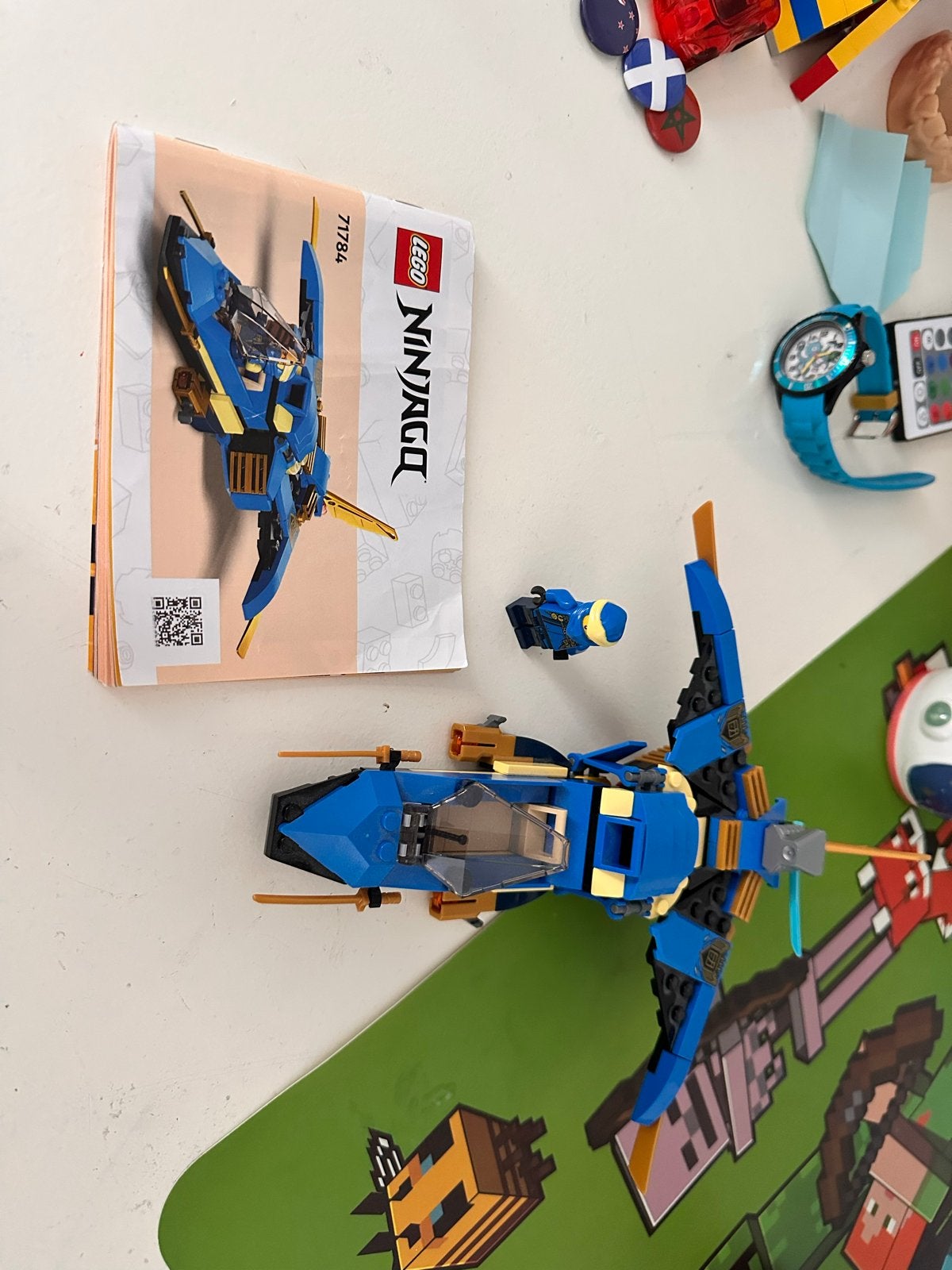 Lego Ninjago Jay's Bliksemstraal Jager 71784 met minifiguur, Ophalen of Verzenden, Zo goed als nieuw, Overige merken