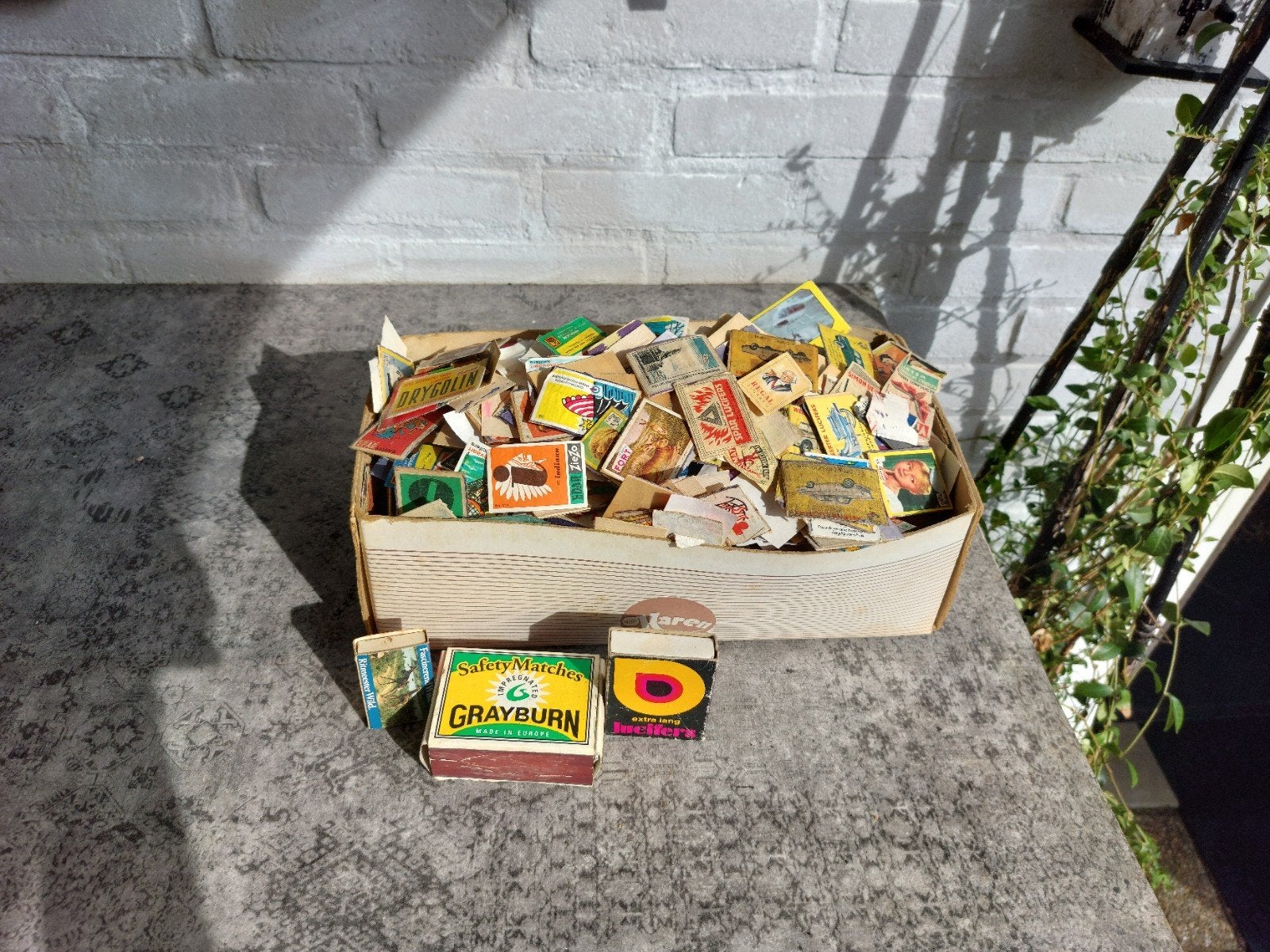 Grote verzameling vintage luciferdoosjes, Verzamelen, Ophalen of Verzenden, Gebruikt