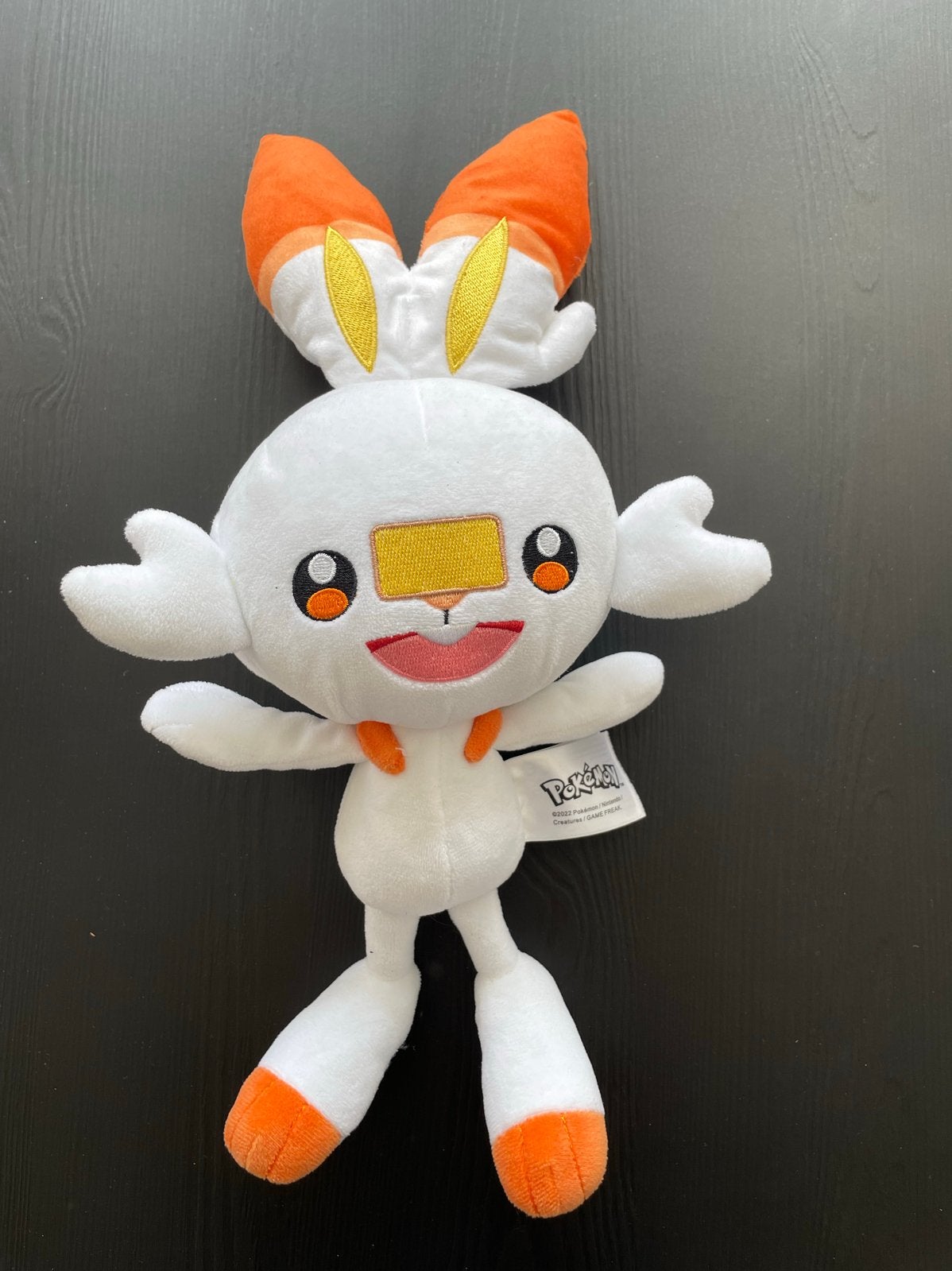 Scorbunny Pokémon Knuffel - Zo goed als nieuw, Verzenden, Overige typen, Middelgroot (20 tot 80 cm), Wit