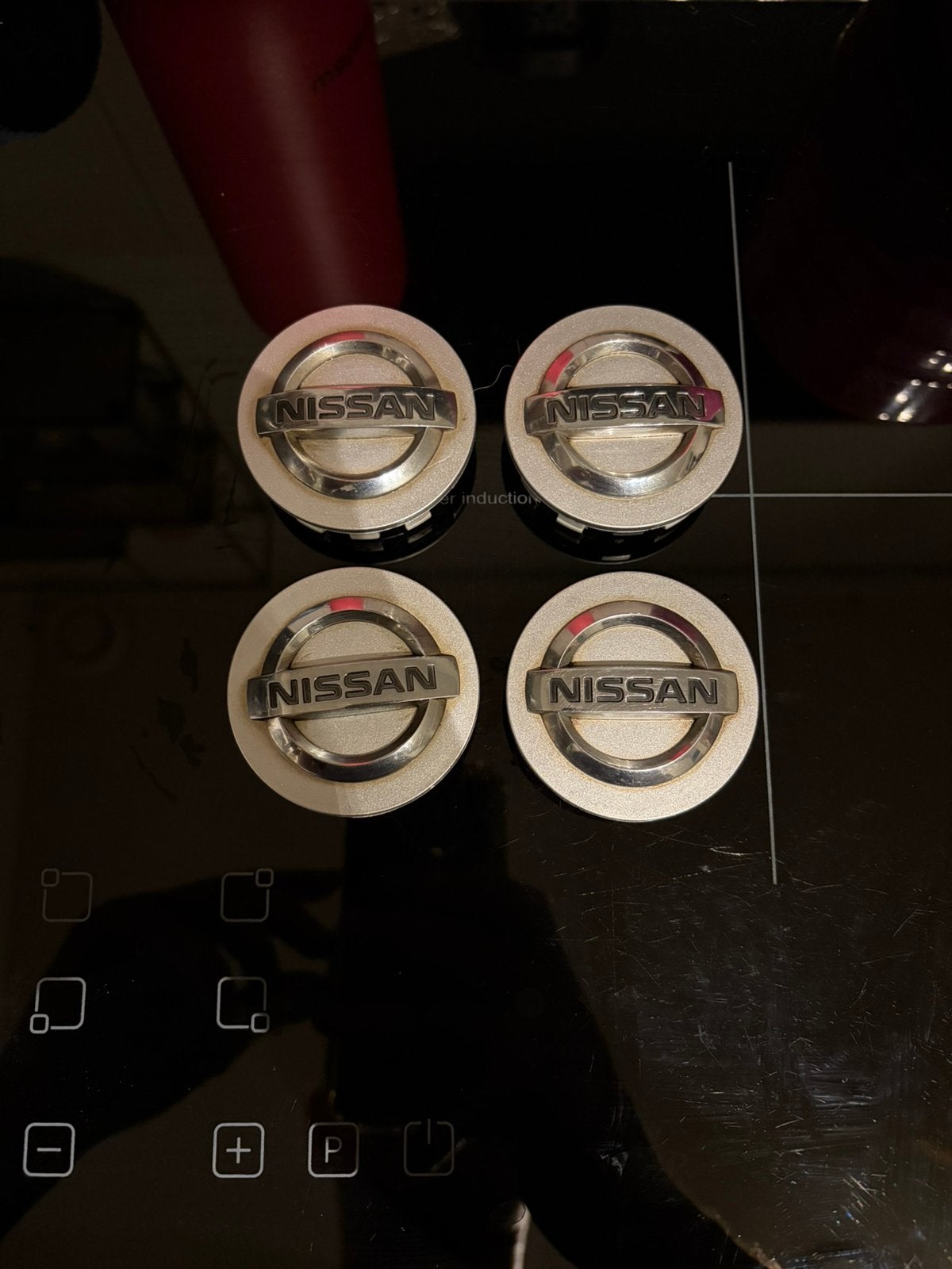 Nissan note wielnaafkapjes, Auto diversen, Wieldoppen, Ophalen, Gebruikt