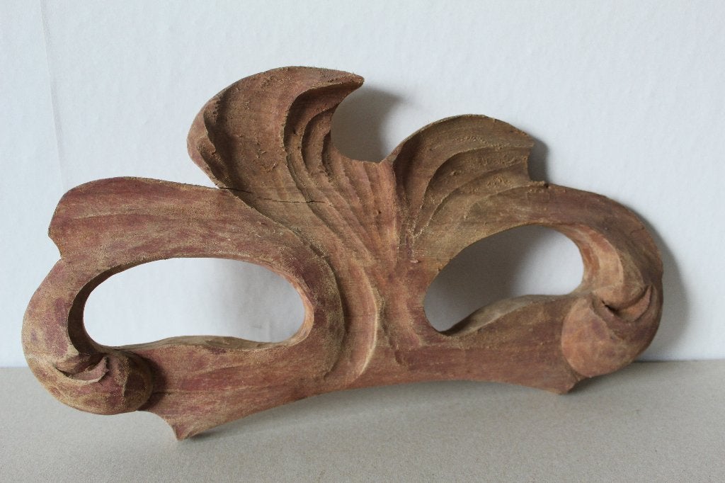 Massief Houten Ornament - Decoratieve Houtsnijwerk, Ophalen of Verzenden