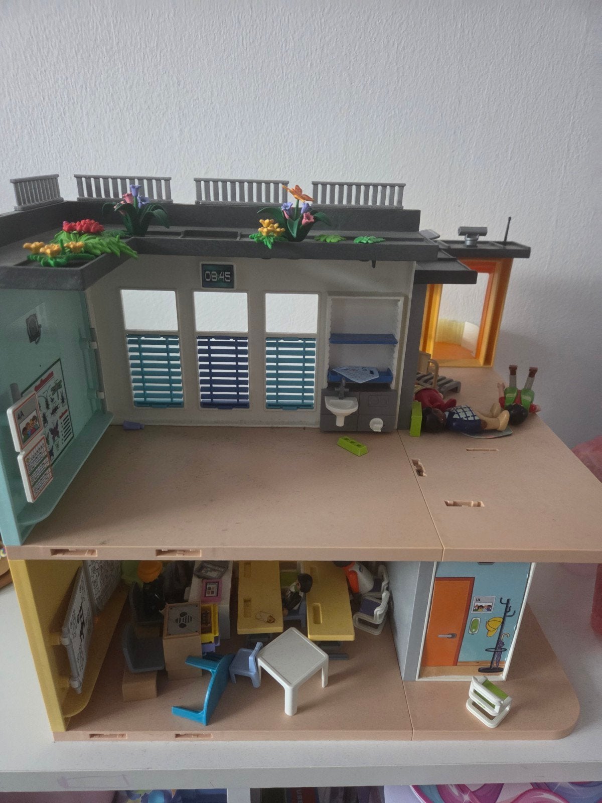 playmobile , de school, Ophalen of Verzenden, Gebruikt, Poppenhuis