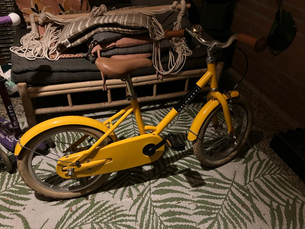 Veloretti Maxi geel 16 inch, Fietsen en Brommers, Ophalen, Gebruikt, Terugtraprem, 16 tot 20 inch