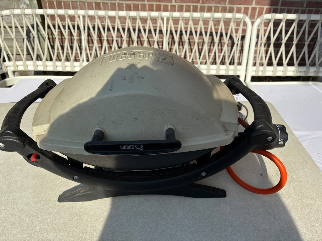 Weber q 100 bbq, Ophalen, Gebruikt, Weber