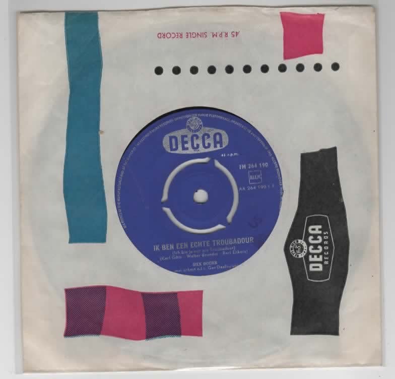 Dick Doorn- Ik ben een echte Troubadour, 7 inch, Ophalen of Verzenden, Zo goed als nieuw, Levenslied of Smartlap