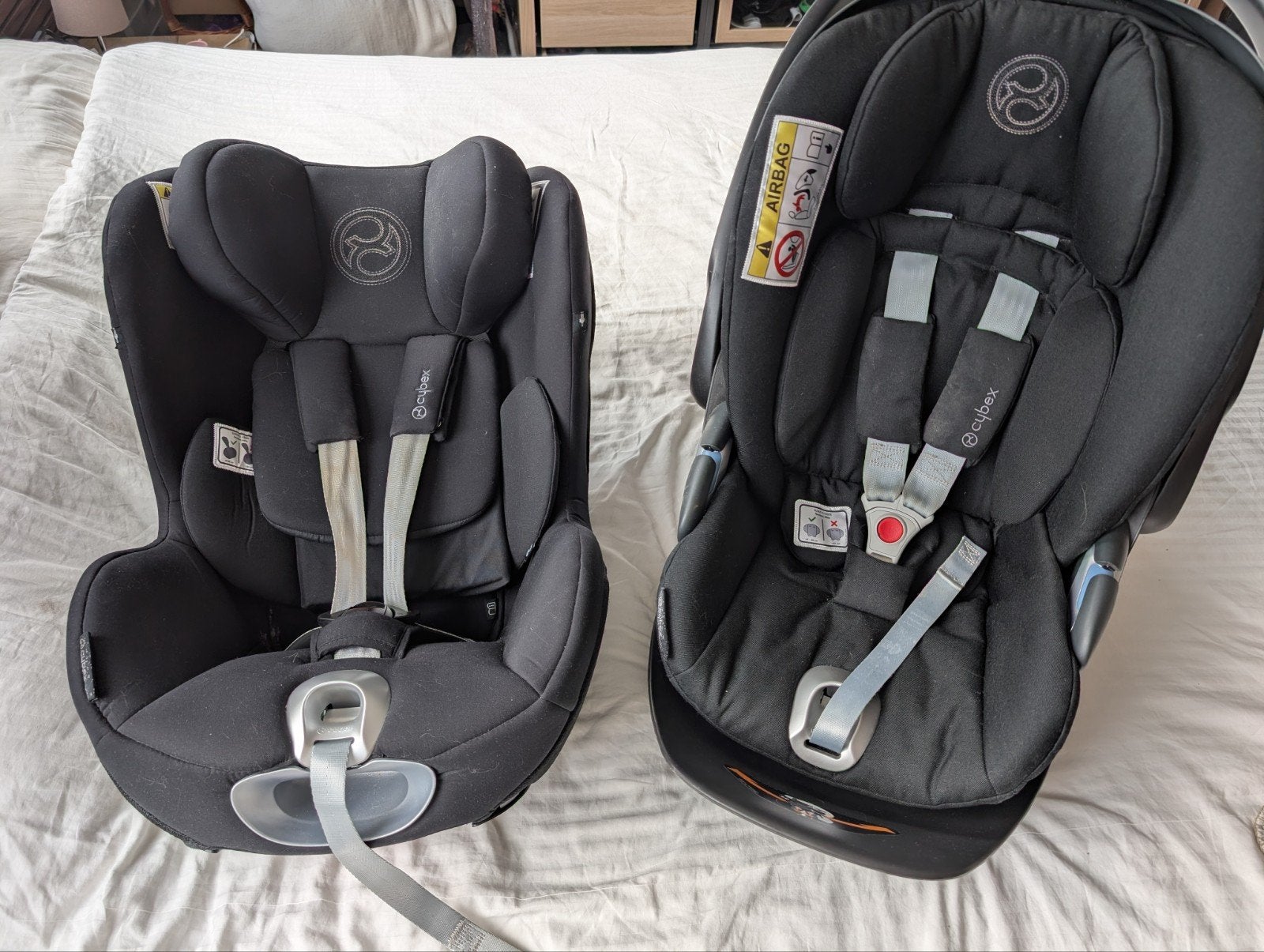 TEAB Maxicosi en opvolgstoel van Cybex, Verstelbare rugleuning, 0 t/m 18 kg, Zo goed als nieuw, Isofix