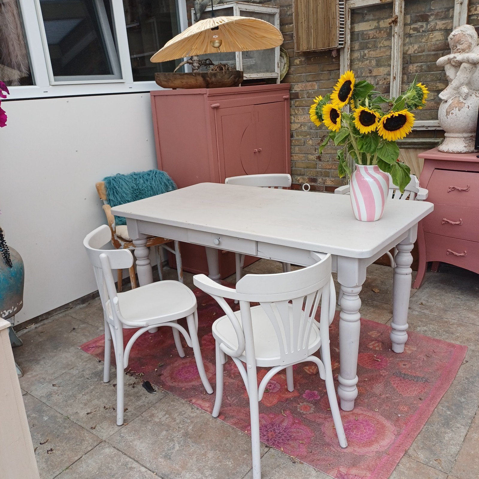 Oude brocante tafel 1.60 brocant boerentafel, Ophalen