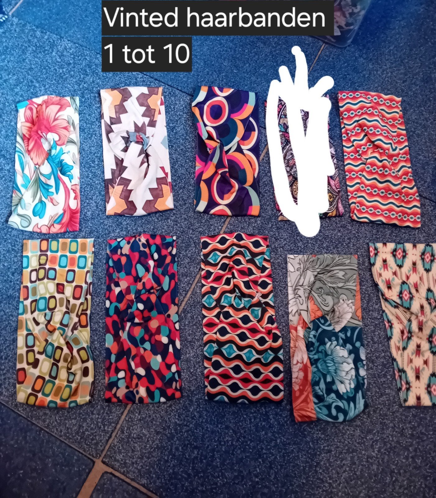 Mooie haarbanden met jaren 60 motief, Ophalen of Verzenden