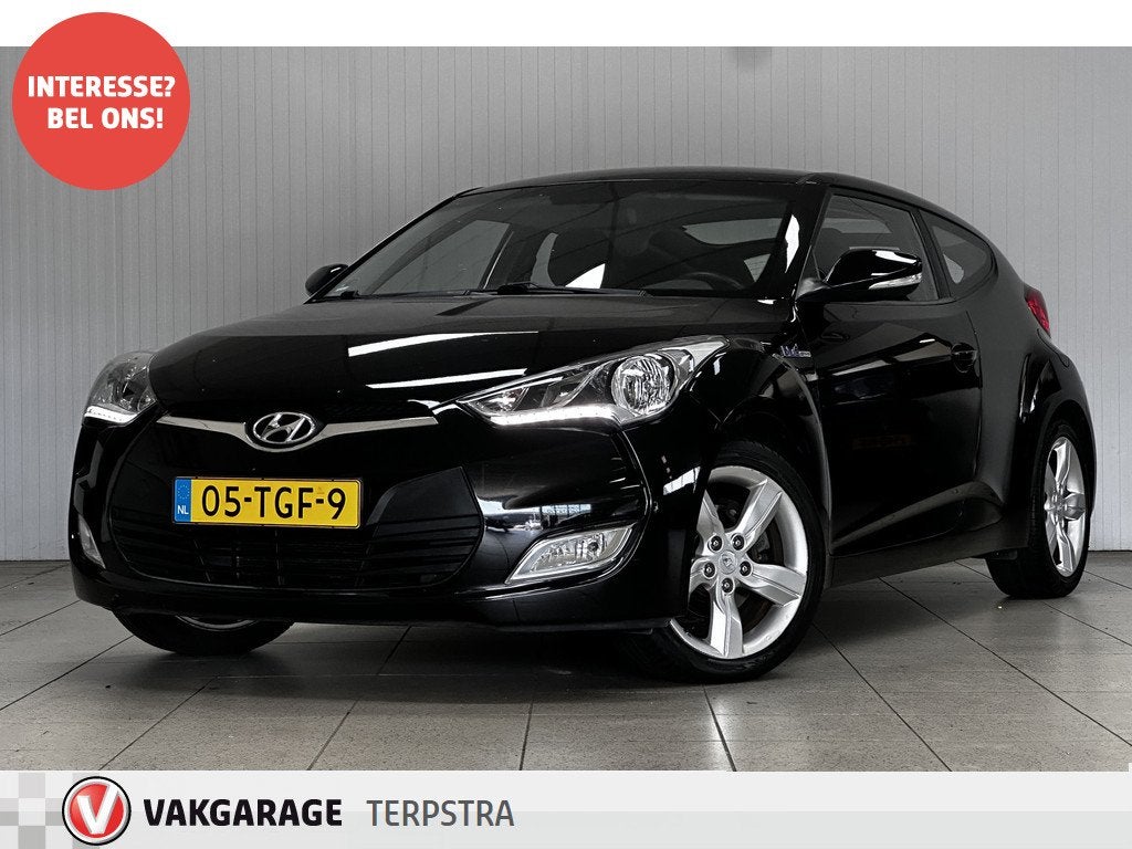Hyundai Veloster 1.6 GDI i-Motion /17"LMV /Airco /Cruise /El, Auto's, Hyundai, Voorwielaandrijving, Stof, Gebruikt, 1591 cc