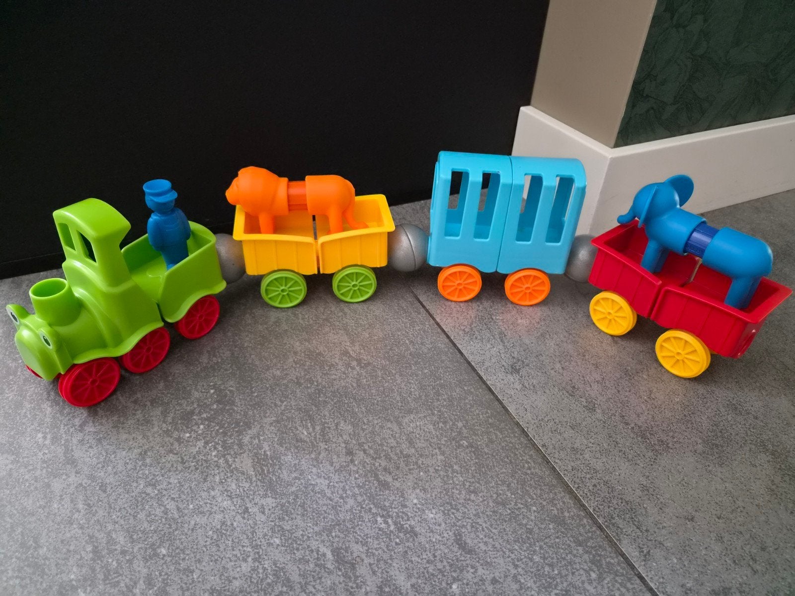 SmartMax trein met 2 dieren - Zo goed als nieuw, Ophalen of Verzenden, Zo goed als nieuw