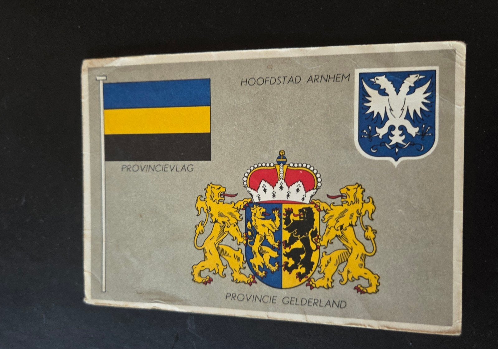 Provincie Gelderland - Vlag en Wapen Arnhem, Ophalen of Verzenden, 1940 tot 1960, Ongelopen, Gelderland