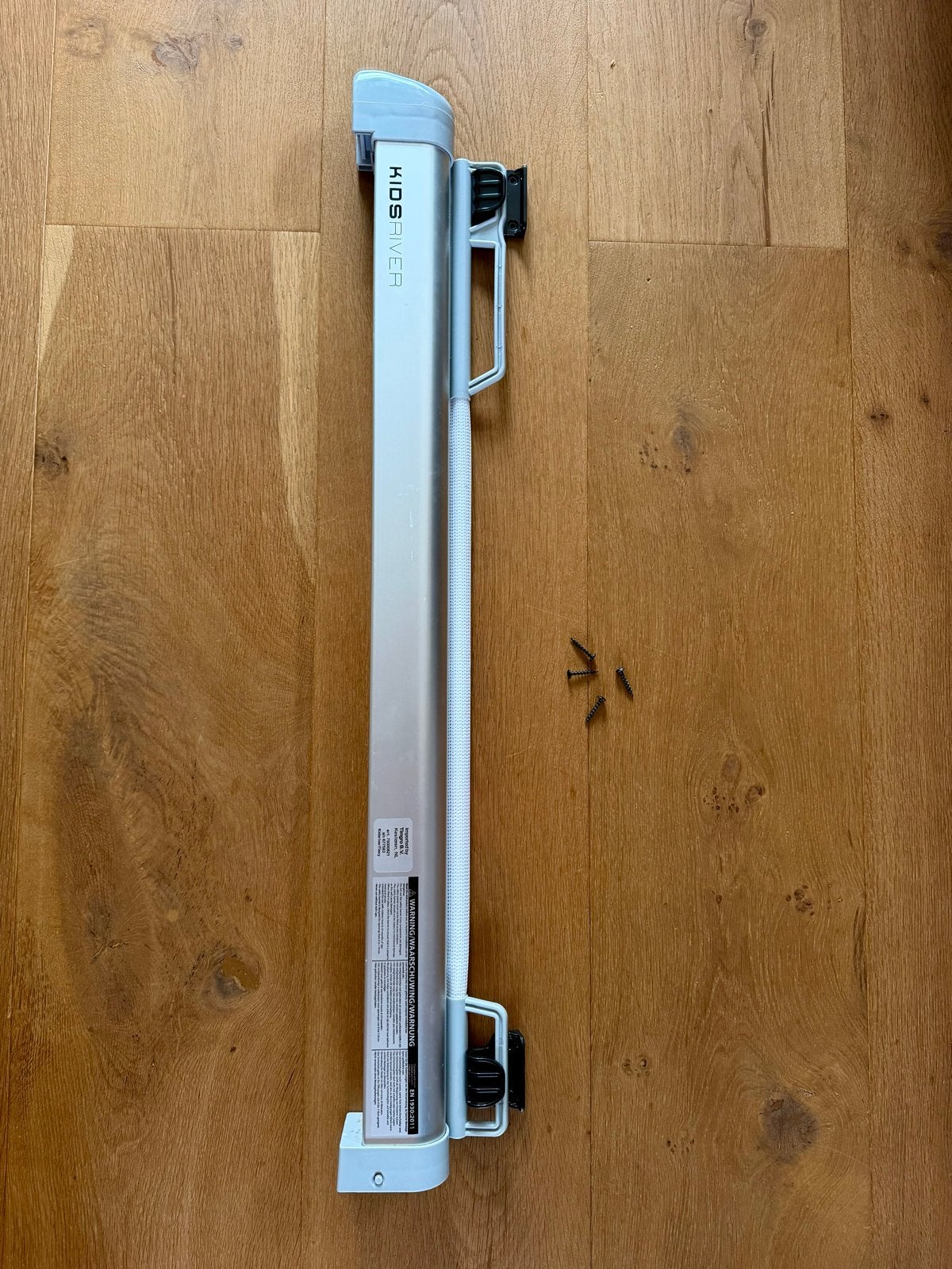 Kidsriver oprolhekje wit - Veiligheidspoortje, Ophalen, Overige materialen, Gebruikt, 100 tot 115 cm