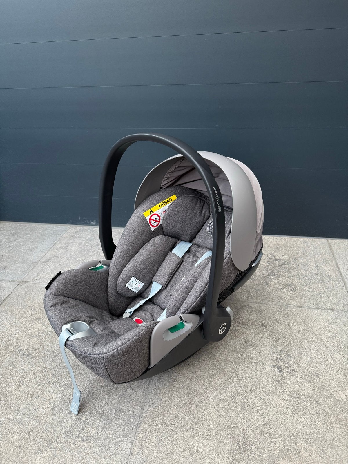 Cybex Platinum Cloud Z2 i-Size – Soho Grey Plus, Gebruikt, Verstelbare rugleuning, Isofix, 0 t/m 13 kg