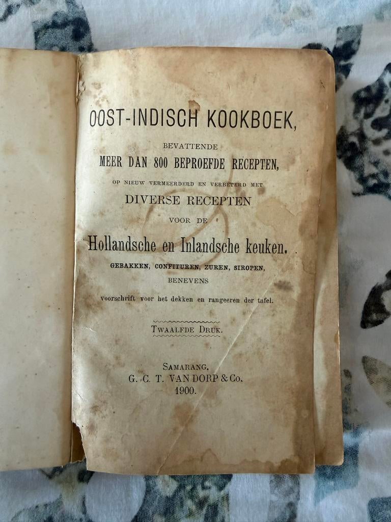 Zeldzaam Oost-Indisch Kookboek, Boeken, Kookboeken, Ophalen of Verzenden, Gelezen, Overige gebieden, Hoofdgerechten