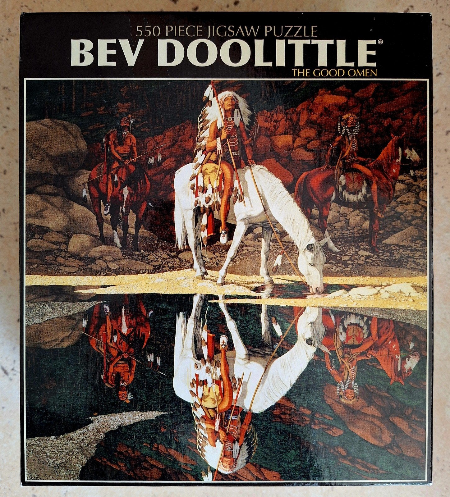 Bev Doolittle 'The Good Omen' Legpuzzel 550 stukjes Ceaco, Ophalen of Verzenden, 500 t/m 1500 stukjes, Gebruikt, Legpuzzel