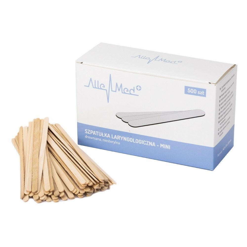 AlleMed houten mini spatels voor wax 500 stuks - Nieuw!, Ophalen of Verzenden, Nieuw, Gehele gezicht, Verzorging