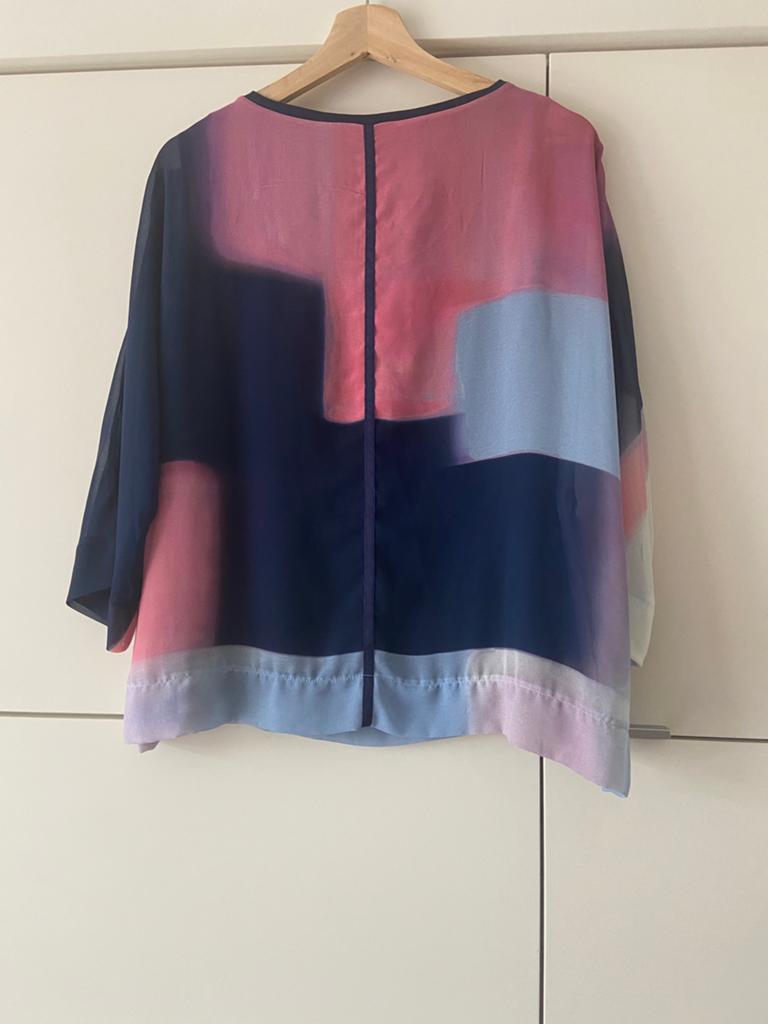 Top Expresso 40 L voile, Kleding | Dames, Tops, Maat 38/40 (M), Blauw, Ophalen of Verzenden, Zo goed als nieuw