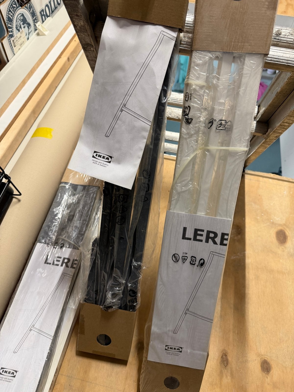 IKEA LERberg Tafelpoten - Nieuw in verpakking 2 sets, Ophalen of Verzenden, Nieuw