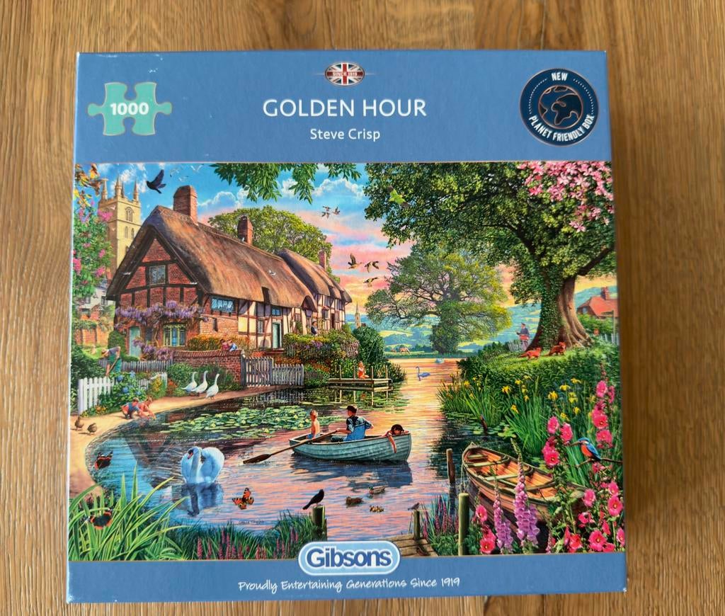 Gibsons puzzel - golden hour - 1000 stukjes, Hobby en Vrije tijd, Denksport en Puzzels, Ophalen of Verzenden, 500 t/m 1500 stukjes