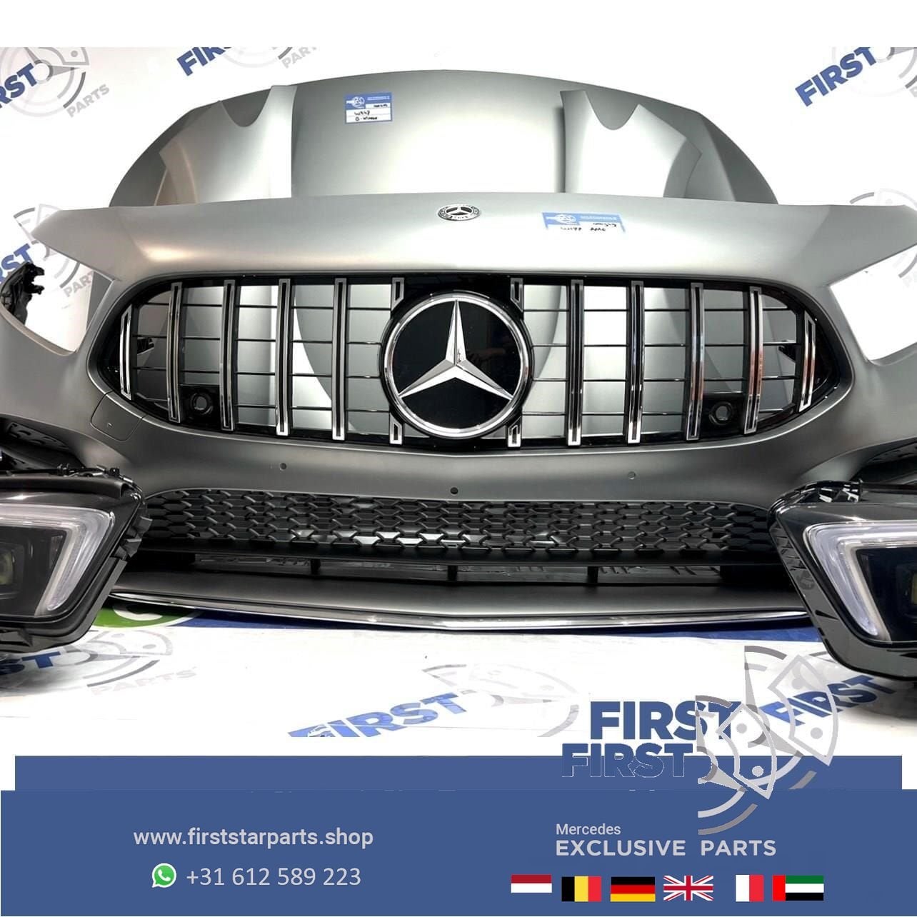 W177 AMG LINE VOORKOP A Klasse 2018-2022 MAT GRIJS ORIGINEEL, Auto-onderdelen, Gebruikt, -, Voor, Ophalen of Verzenden