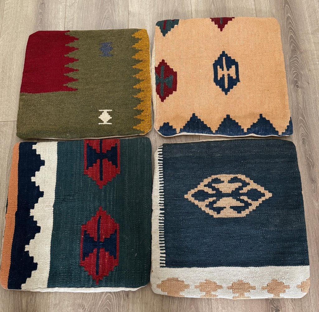 hoes voor kussen | jute | 40 x 40 | 6 stuks, Huis en Inrichting, Ophalen of Verzenden, Vierkant