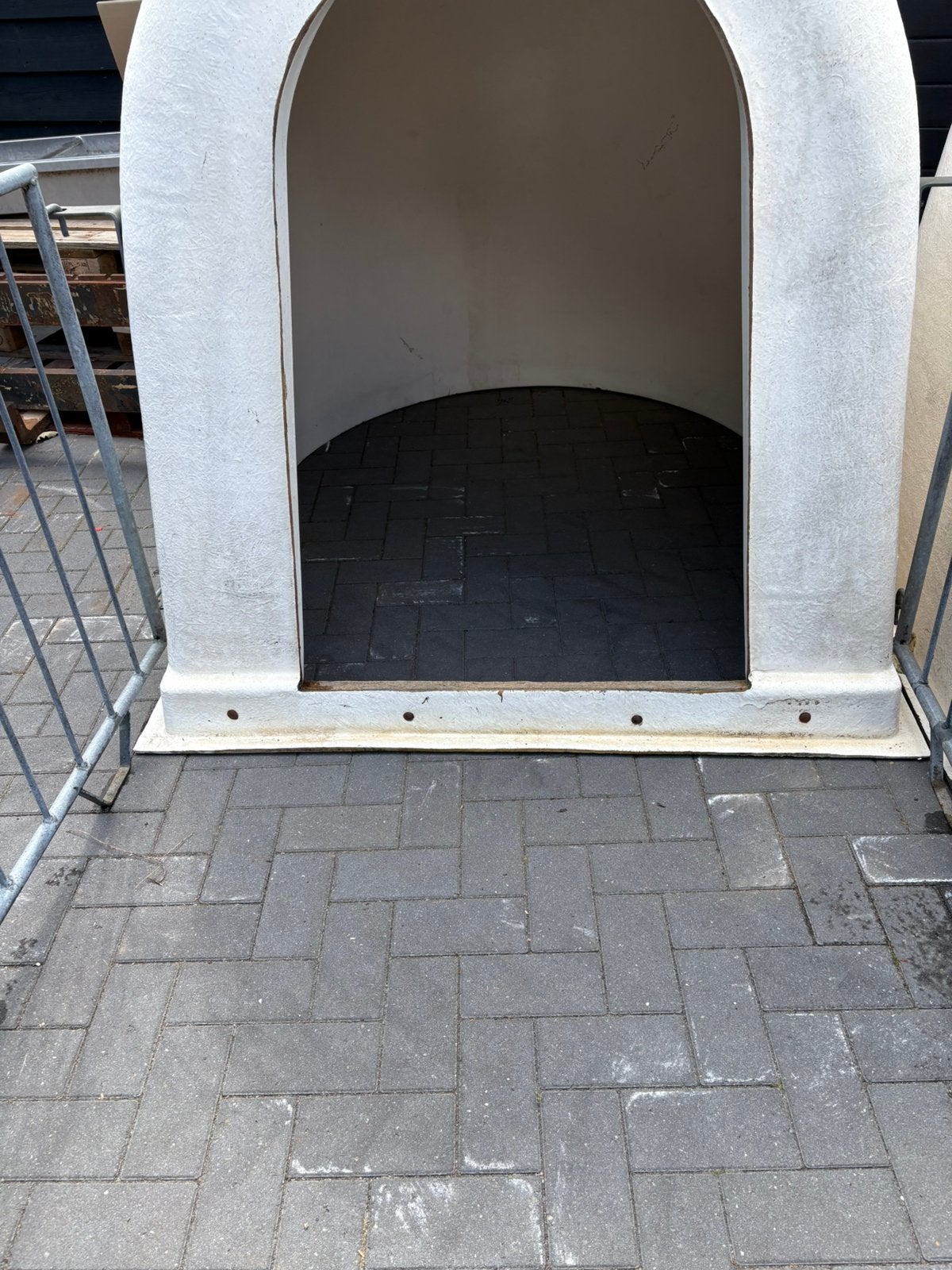 kalveriglo met hekwerk, Ophalen of Verzenden, Gebruikt