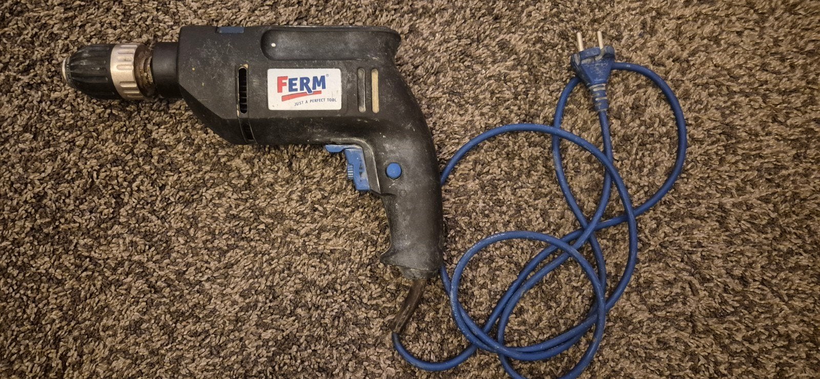Ferm Boormachine FKB-13/650 - 650W, Variabele Snelheid, Doe-het-zelf en Verbouw, Variabele snelheid, Ophalen, Boormachine, Gebruikt