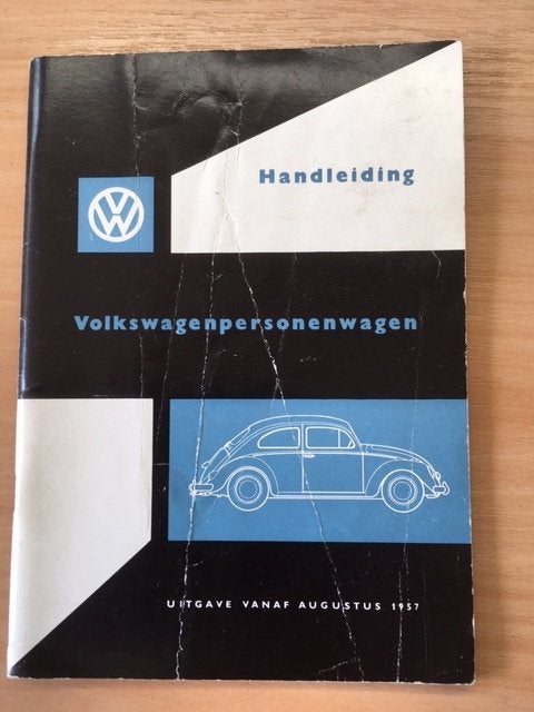 Volkswagen Kever Handleiding 1957 - In zeer goede staat   NL, Ophalen of Verzenden