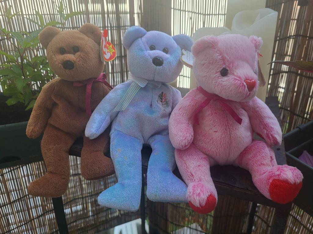 Ty Beanie Babies, Kinderen en Baby's, Speelgoed | Knuffels en Pluche, Gebruikt, Beer, Ophalen of Verzenden, Met label