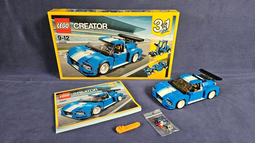 LEGO Creator 3-in-1 31070 Turbo Track Racer ZGAN, Lego, Compleet, Ophalen of Verzenden, Zo goed als nieuw