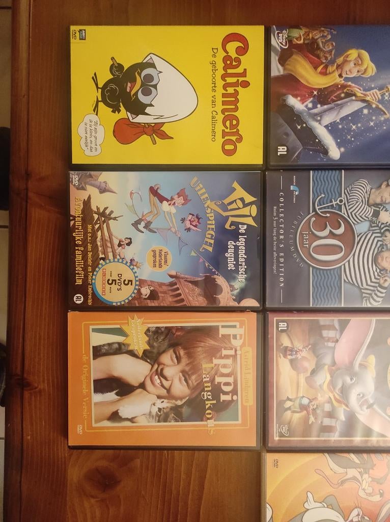 Kinder dvd's: Calimero, Dumbo, Pippi Langkous, Maja de Bij, Ophalen of Verzenden
