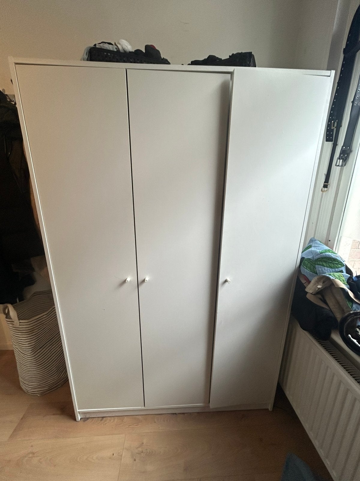 Ikea kledingkast (KLEPPSTAD) wit, Ophalen, 100 tot 150 cm, Zo goed als nieuw, 150 tot 200 cm