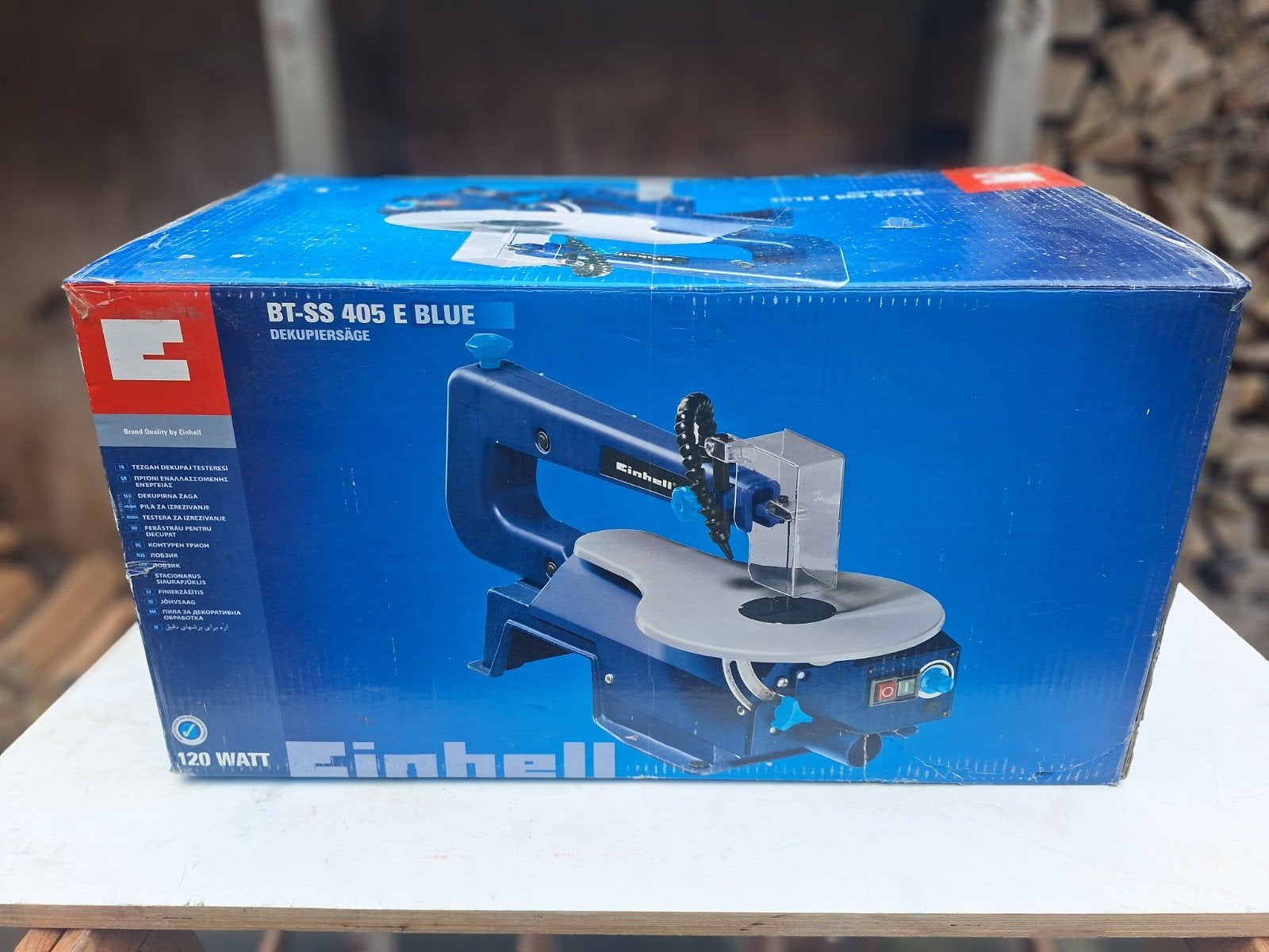 Einhell zaagmachine., Ophalen, Cirkelzaag, Zo goed als nieuw, 30 tot 70 mm