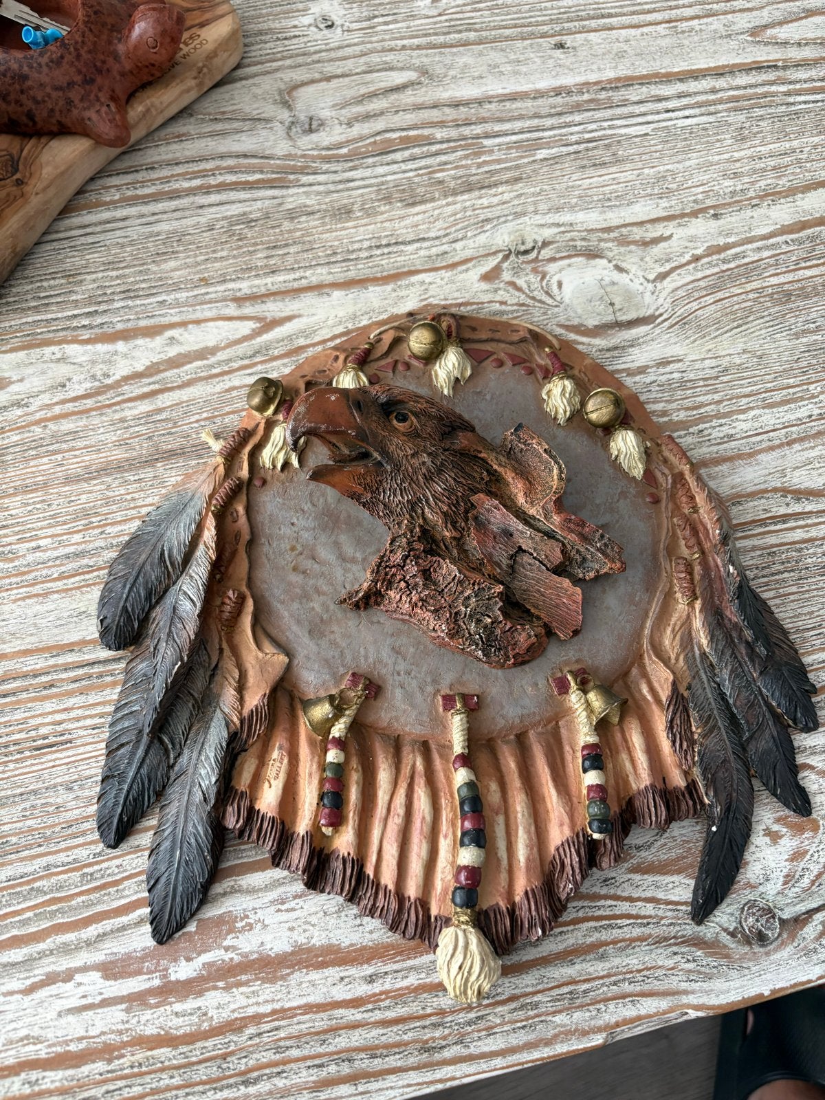 Wanddecoratie Adelaar - Native American Stijl, Ophalen of Verzenden, Handgemaakt, Wanddecoratie, 20 - 50 cm