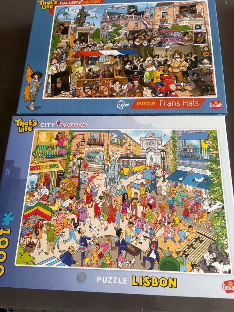 Te koop 6 grote puzzels that’s life., Ophalen, 500 t/m 1500 stukjes, Zo goed als nieuw