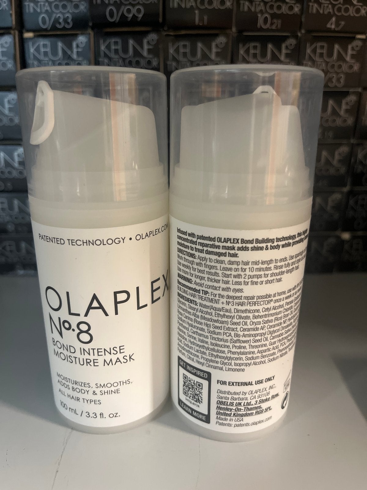 2 Olaplex No. 8 Bond Intense Moisture Mask - 100 ml, Ophalen of Verzenden, Nieuw, Haarverzorger of -hersteller