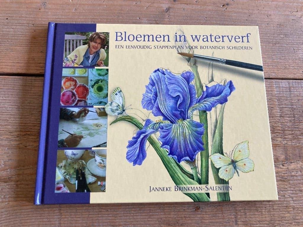 Boek; Bloemen in waterverf van Janneke Brinkman – Salentijn, Boeken, Ophalen of Verzenden, Nieuw, Tekenen en Schilderen