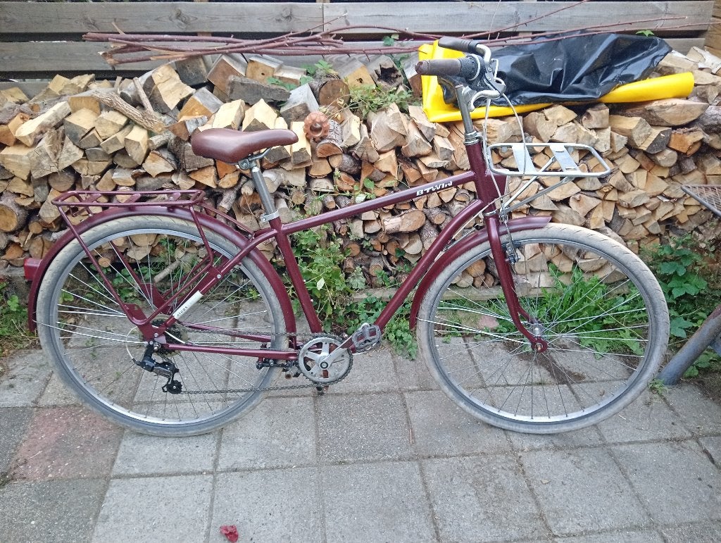 Fiets dame heren, Velgrem, 47 tot 50 cm, Zo goed als nieuw, Ophalen