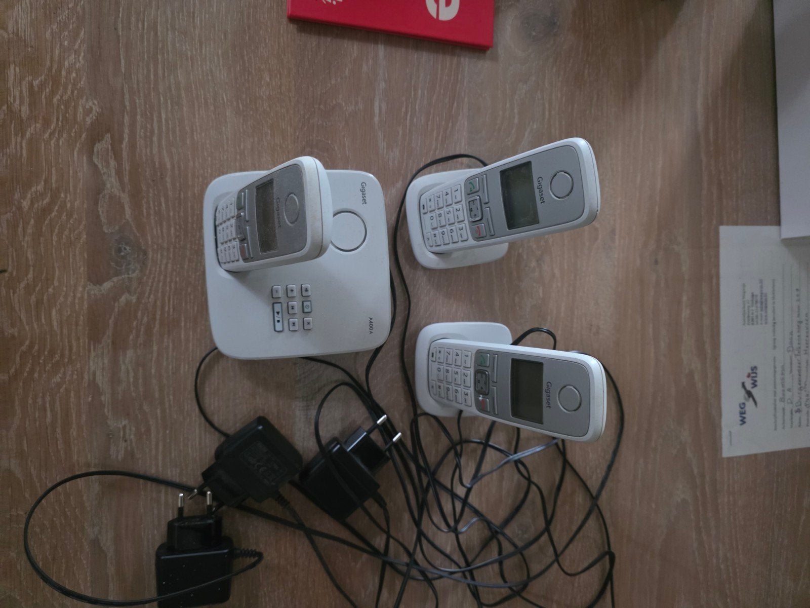 Gigaset draadloze telefoons (3 stuks) met basisstation, Ophalen, Gebruikt, 3 handsets