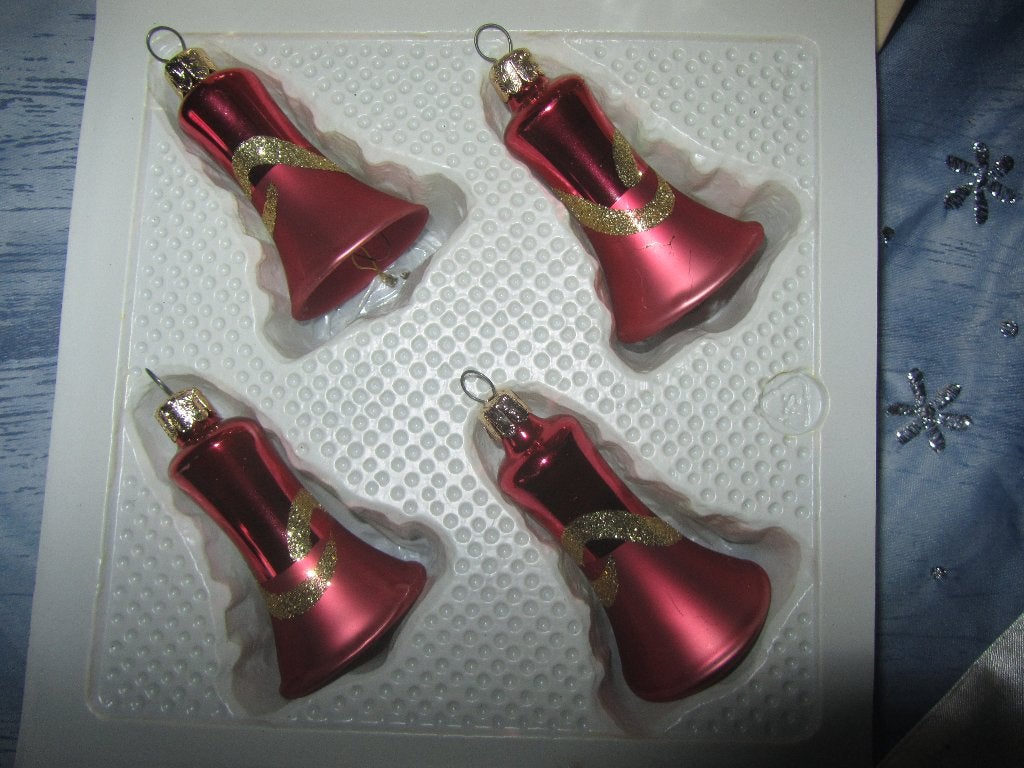 Oude kerstbal ornament in doos nr 38, Ophalen of Verzenden, Gebruikt